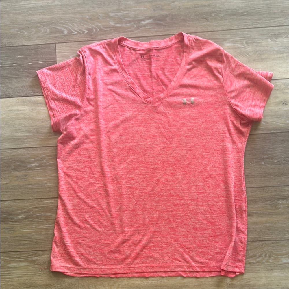 Under Armour Women's Pink V-Neck Top